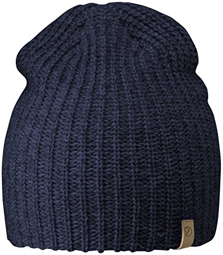 Fjällräven Unisex Övik Melange Beanie, Navy, Einheitsgröße EU von Fjäll Räven