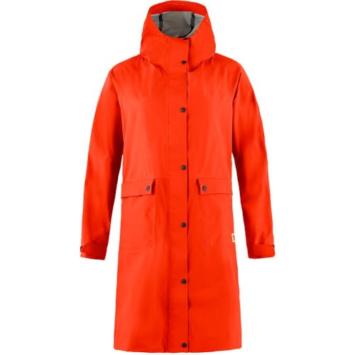 Fjällräven Damen Vardag Rain Parka W Jacket, Flame Orange, M Fjällräven Damen Vardag Rain Parka W Jacket, Flame Orange, M von Fjällräven