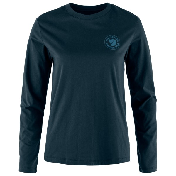 Fjällräven - Women's 1960 Logo T-Shirt L/S - Longsleeve Gr L blau von Fjällräven