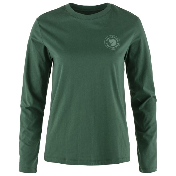 Fjällräven - Women's 1960 Logo T-Shirt L/S - Longsleeve Gr XXS grün von Fjällräven