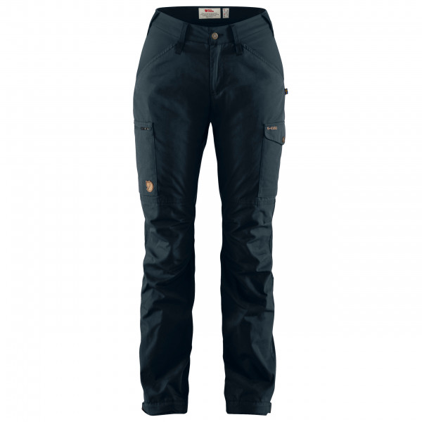 Fjällräven - Women's Kaipak Trousers Curved - Trekkinghose Gr 38 - Fixed Length schwarz/blau von Fjällräven