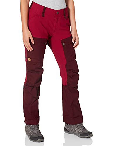 Fjällräven Women's Keb Casual Pants, Dark Garnet/Plum, 34 von Fjällräven