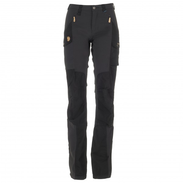 Fjällräven - Women's Nikka Trousers Curved - Trekkinghose Gr 34 - Raw Length schwarz von Fjällräven