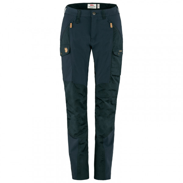 Fjällräven - Women's Nikka Trousers Curved - Trekkinghose Gr 36 - Raw Length blau von Fjällräven