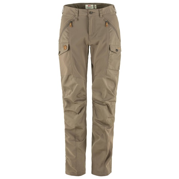 Fjällräven - Women's Nikka Trousers Curved - Trekkinghose Gr 42 - Raw Length beige von Fjällräven