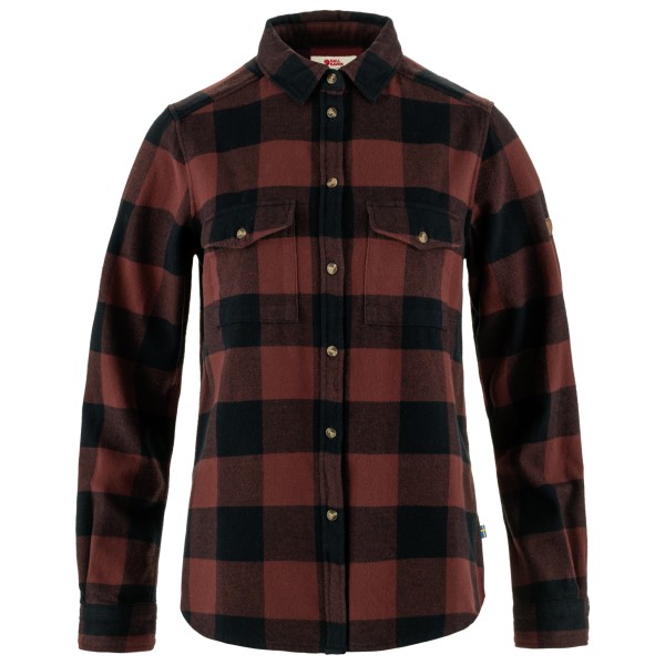 Fjällräven - Women's Övik Heavy Flannel Shirt - Hemd Gr L schwarz von Fjällräven