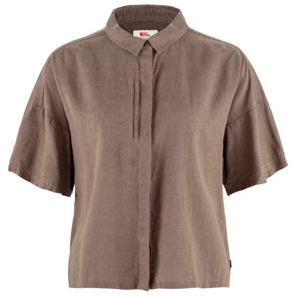 Fjällräven - Women's Övik Hemp Camp Shirt S/S - Hemd Gr M braun von Fjällräven