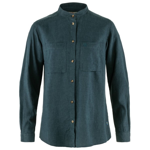 Fjällräven - Women's Övik Hemp Shirt L/S - Hemd Gr XS blau von Fjällräven