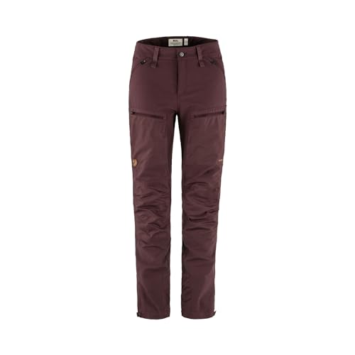 Fjallraven Damen Keb Agile Trousers W Pants, Port, 36 EU von Fjällräven