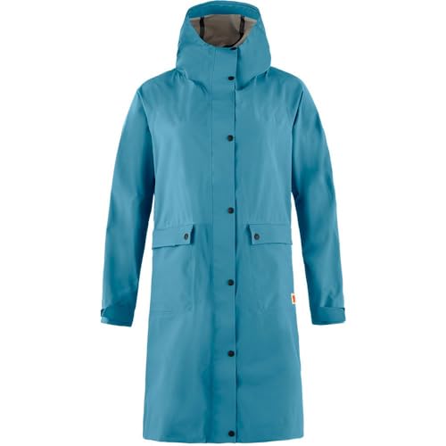 Fjällräven Damen Vardag Rain Parka W Jacket, Dawn Blue, L Fjällräven Damen Vardag Rain Parka W Jacket, Dawn Blue, L von Fjällräven