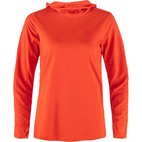 Fjällräven Damen Abisko Sun-Hoodie W Sweatshirt, Flame Orange, S Fjällräven Damen Abisko Sun-Hoodie W Sweatshirt, Flame Orange, S von Fjällräven