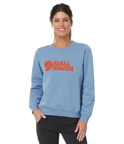 Fjallraven 84143-543-243 Logo Sweater W Sweatshirt Damen Dawn Blue-Terracotta Brown Größe M von Fjällräven