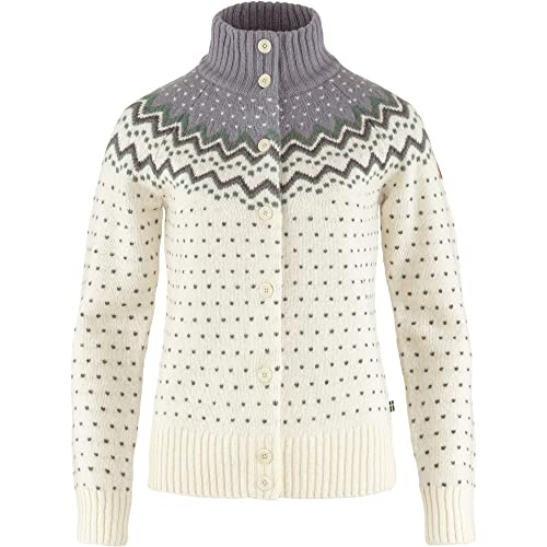 Fjallraven 84148-113-055 Övik Knit Cardigan W/Övik Knit Cardigan W Sweatshirt Damen Chalk White-Flint Grey Größe S von Fjällräven