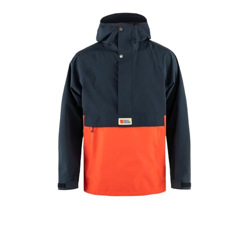 Fjallraven 86688-555-214 Vardag Hydratic Anorak M Jacket Herren Dark Navy-Flame Orange Größe XXL von Fjällräven