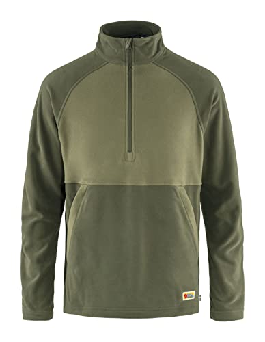 Fjallraven 87055-625-622 Vardag Lite Fleece M Sweatshirt Herren Laurel Green-Light Olive Größe XL von Fjällräven