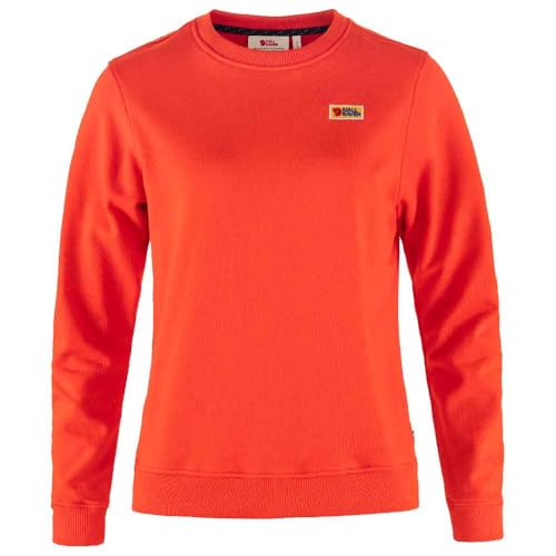 Fjällräven Damen Vardag Sweater W Sweatshirt, Flame Orange, M Fjällräven Damen Vardag Sweater W Sweatshirt, Flame Orange, M von Fjällräven