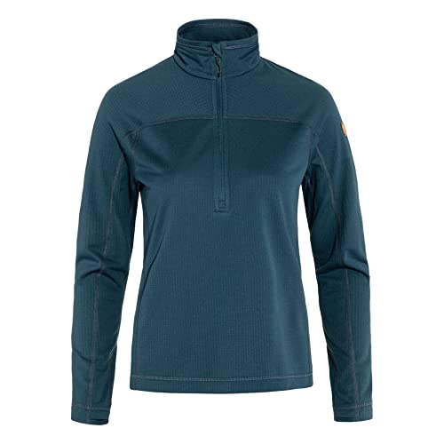 Fjallraven 87141-534 Abisko Lite Fleece Half Zip W Sweatshirt Damen Indigo Blue Größe XS von Fjällräven