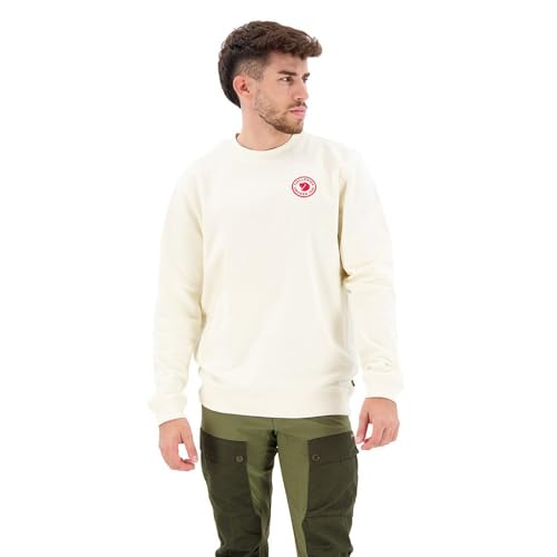 Fjallraven 87163-113 1960 Logo Badge Sweater M Sweatshirt Herren Chalk White Größe XL von Fjällräven