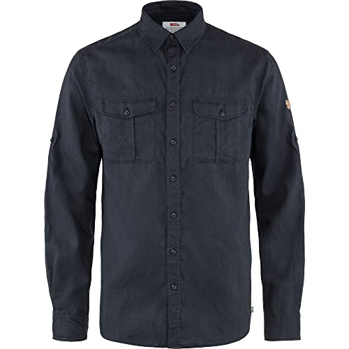 Fjällräven Herren Övik Travel Ls M Shirt, Dunkelblau, M EU Fjällräven Herren Övik Travel Ls M Shirt, Dunkelblau, M EU von Fjällräven