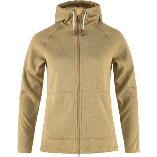 Fjallraven 89516-196 Övik Fleece Hoodie W Sweatshirt Damen Dune Beige Größe L von Fjällräven