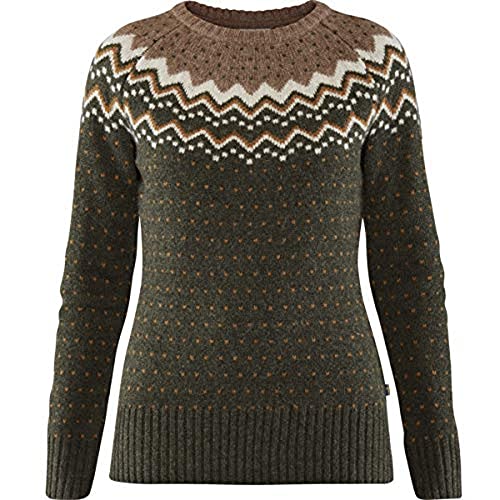 Fjallraven Damen Övik Knit Sweater Sweatshirt, Deep Forest, XS EU von Fjällräven