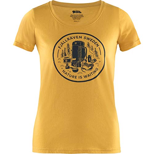 Fjüllrüven Damen Fikapaus T-shirt W Unterhemd, Ocker, XL EU Fjüllrüven Damen Fikapaus T-shirt W Unterhemd, Ocker, XL EU von Fjällräven