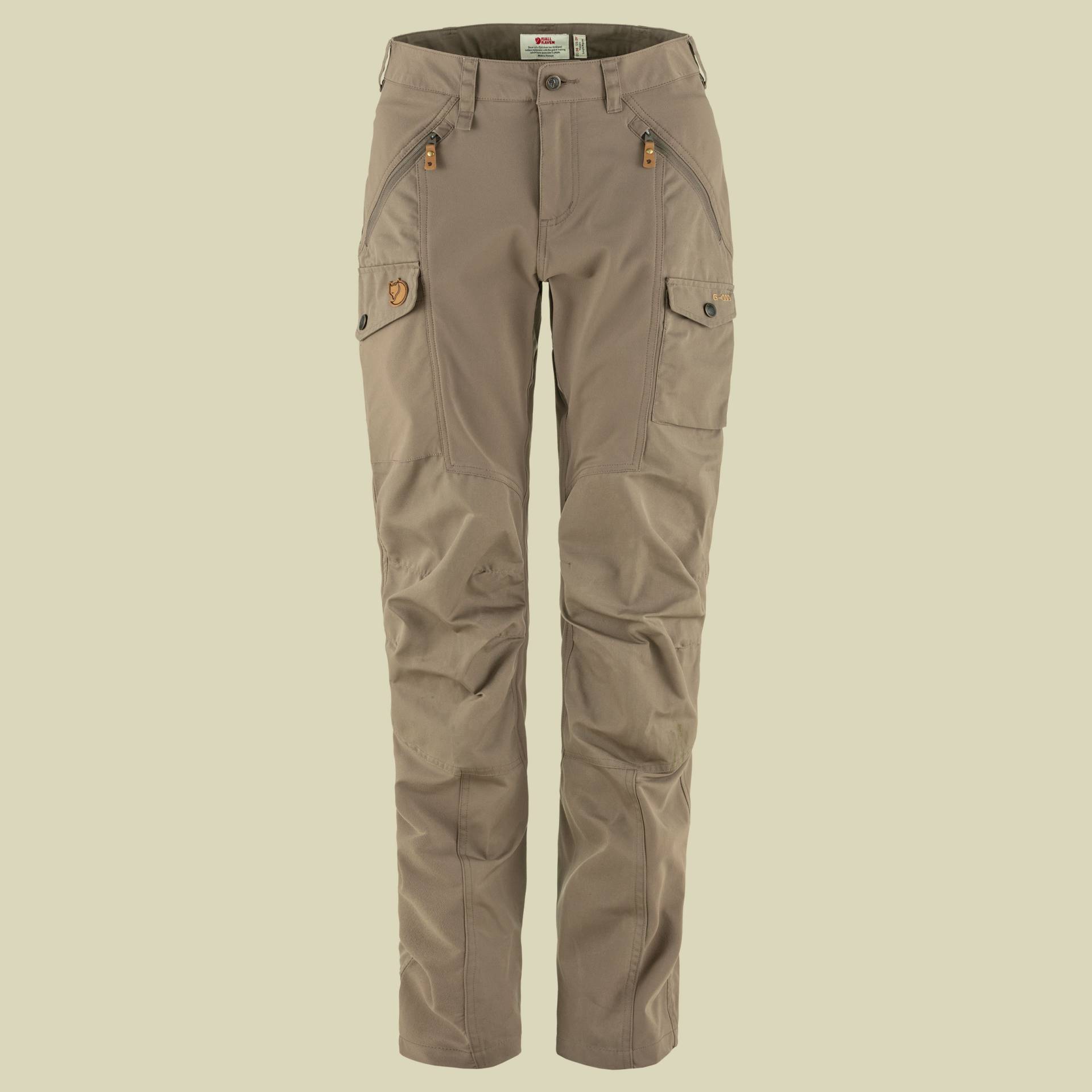 Nikka Trousers Curved Women Größe 40 Farbe suede brown von Fjällräven