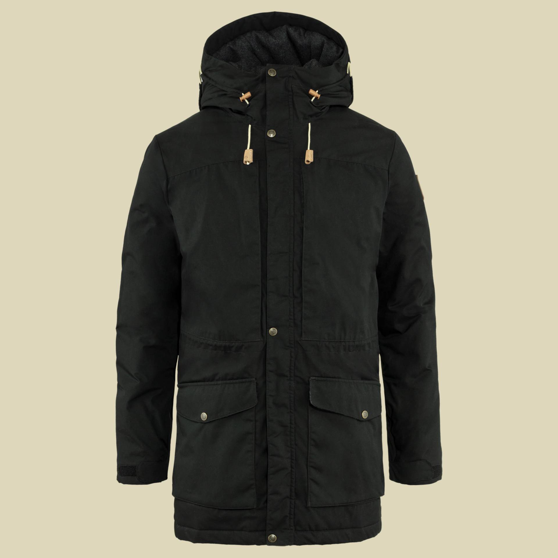 Singi Wool Padded Parka Men Größe M  Farbe black von Fjällräven