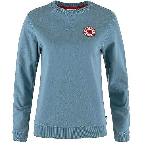 Fjällräven Damen 1960 Logo Badge Sweater W Sweatshirt, Dawn Blue, XS von Fjällräven