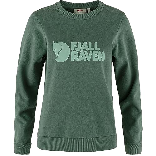 Fjallraven 84143-679-674 Logo Sweater W Sweatshirt Damen Deep Patina-Misty Green Größe L von Fjäll Räven