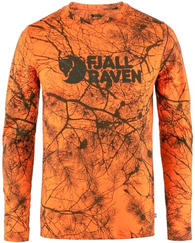 Fjallraven 86673-261 Värmland Wool LS M Sweatshirt Herren Orange Multi Camo Größe S von Fjäll Räven