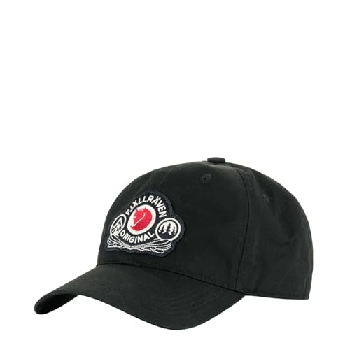 Fjallraven 86979-550 Classic Badge Cap/Classic Badge Cap Hat Unisex Black Größe L/XL von Fjäll Räven