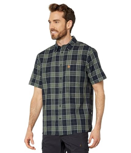 Fjallraven 87039-555-614 Övik Travel Shirt SS M Shirt Herren Dark Navy-Patina Green Größe XL Fjallraven 87039-555-614 Övik Travel Shirt SS M Shirt Herren Dark Navy-Patina Green Größe XL von Fjällräven