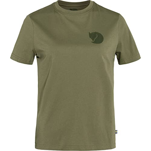 Fjallraven 87153-620 Fox Boxy Logo Tee W T-Shirt Damen Green Größe S von Fjäll Räven