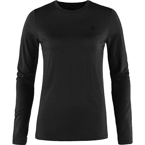 Fjällräven Damen Abisko Wool LS W, Black, XS Fjällräven Damen Abisko Wool LS W, Black, XS von Fjällräven