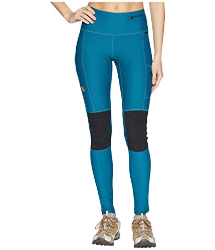 Fjallraven Damen Sport Trousers Abisko Trekking Tights W, Glacier Green, XL, 89586 von Fjäll Räven