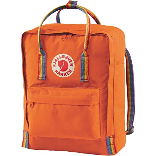 Fjallraven Fjällräven F23620 Kånken Rucksack, Burnt Orange-Rainbow-Muster, 27x13x38cm von Fjäll Räven