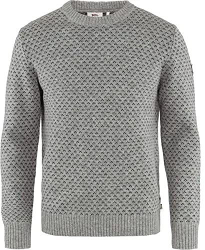 Fjallraven Herren Sweatshirt Övik Nordic Sweater M, Grey, L, 82020 von Fjäll Räven