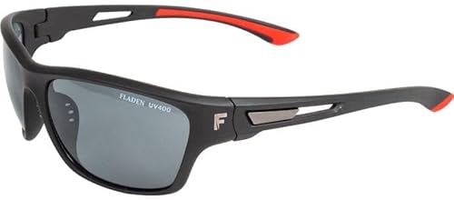 Fladen Polarisationsbrille Mattschwarz-rot,-graue Gläser Angelbrille Fladen Polarisationsbrille Mattschwarz-rot,-graue Gläser Angelbrille von Fladen