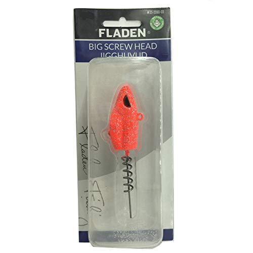 Fladen Schraub-Jigkopf Jighead Meer Angeln - 100g Redflake von Fladen