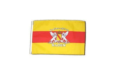 Fahne Flagge Deutschland Baden mit Wappen 30 x45 cm Fahne Flagge Deutschland Baden mit Wappen 30 x45 cm von Flaggenfritze