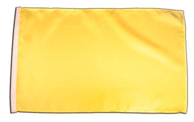 Fahne Flagge Einfarbig Gelb 30 x 45 cm von Flaggenfritze