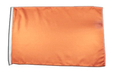 Fahne Flagge Einfarbig Orange 30 x45 cm von Flaggenfritze