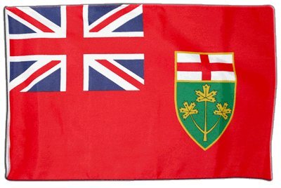 Fahne Flagge Kanada Ontario 30 x 45 cm von Flaggenfritze