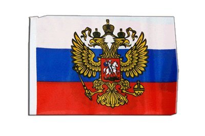 Fahne Flagge Russland mit Wappen 30 x45 cm Fahne Flagge Russland mit Wappen 30 x45 cm von Flaggenfritze