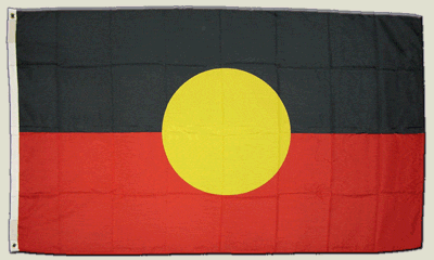 Flagge Australien Aborigines - 90 x 150 cm Flagge Australien Aborigines - 90 x 150 cm von Flaggenfritze