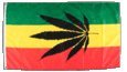 Flagge Cannabis Reggae - 90 x 150 cm von Flaggenfritze