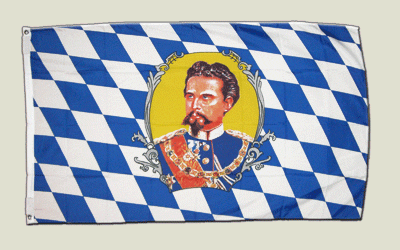 Flagge Deutschland Bayern König Ludwig - 90 x 150 cm Flagge Deutschland Bayern König Ludwig - 90 x 150 cm von Flaggenfritze