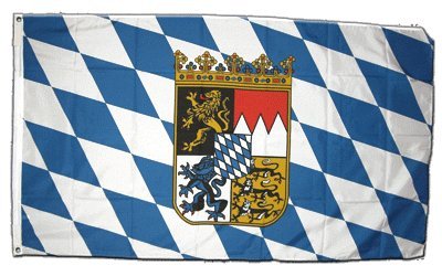 Flagge Deutschland Bayern mit Wappen - 60 x 90 cm Flagge Deutschland Bayern mit Wappen - 60 x 90 cm von Flaggenfritze