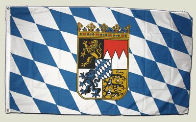 Flagge Deutschland Bayern mit Wappen - 90 x 150 cm Flagge Deutschland Bayern mit Wappen - 90 x 150 cm von Flaggenfritze